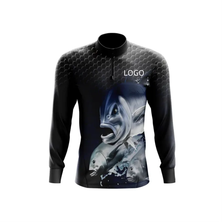 Вруће продаје на отвореном за камповање Упф 50 антибактеријска кошуља за риболов дугих рукава која одводи влагу